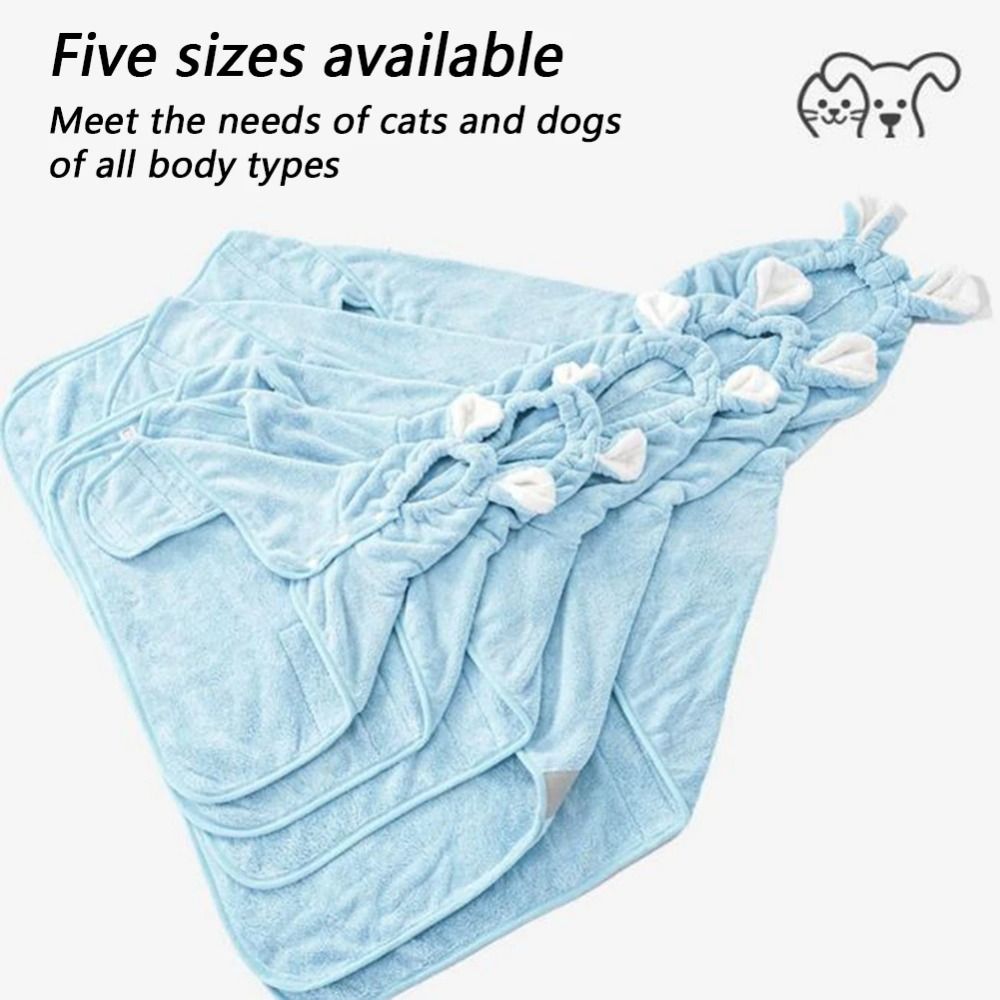 Hooded Bath Towel - Accappatoio per cani super assorbente Asciugamani
