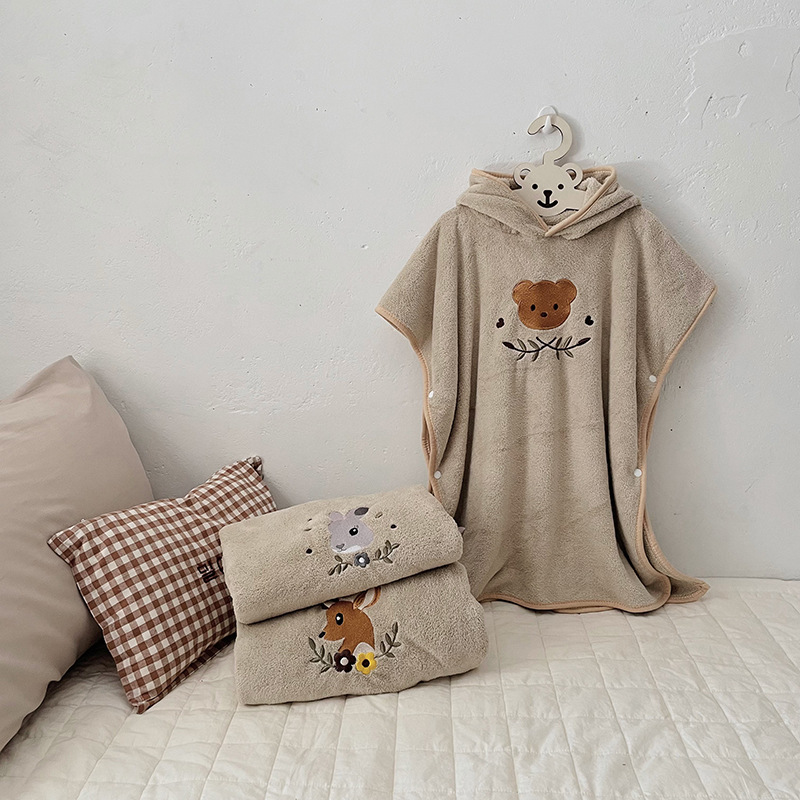 Mantelli in pile di corallo pe - Hooded Bath Towel recensione e prezzo